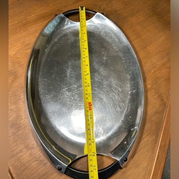 Dansk Rivet Aluminum Hollowware Serving Tray Marked: PT/MA - Picture 6 of 9